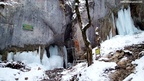 Seven Ladder Canyon and Waterfall in Winter - Video