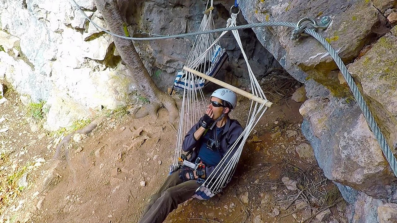 Relajación en la Madriguera del Zorro - Vía ferrata La espuela de Acapulco - video