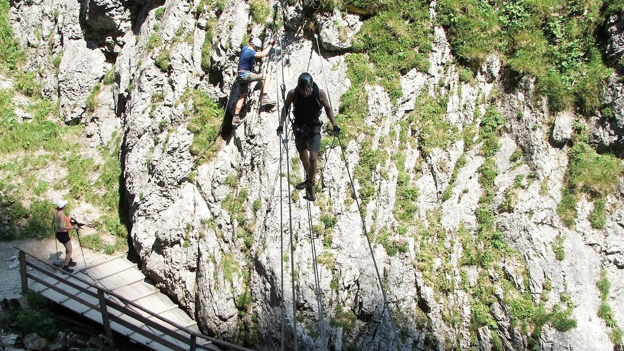 Video: Via ferrata Rosina - Silberkarklamm, Ramsau am Dachstein