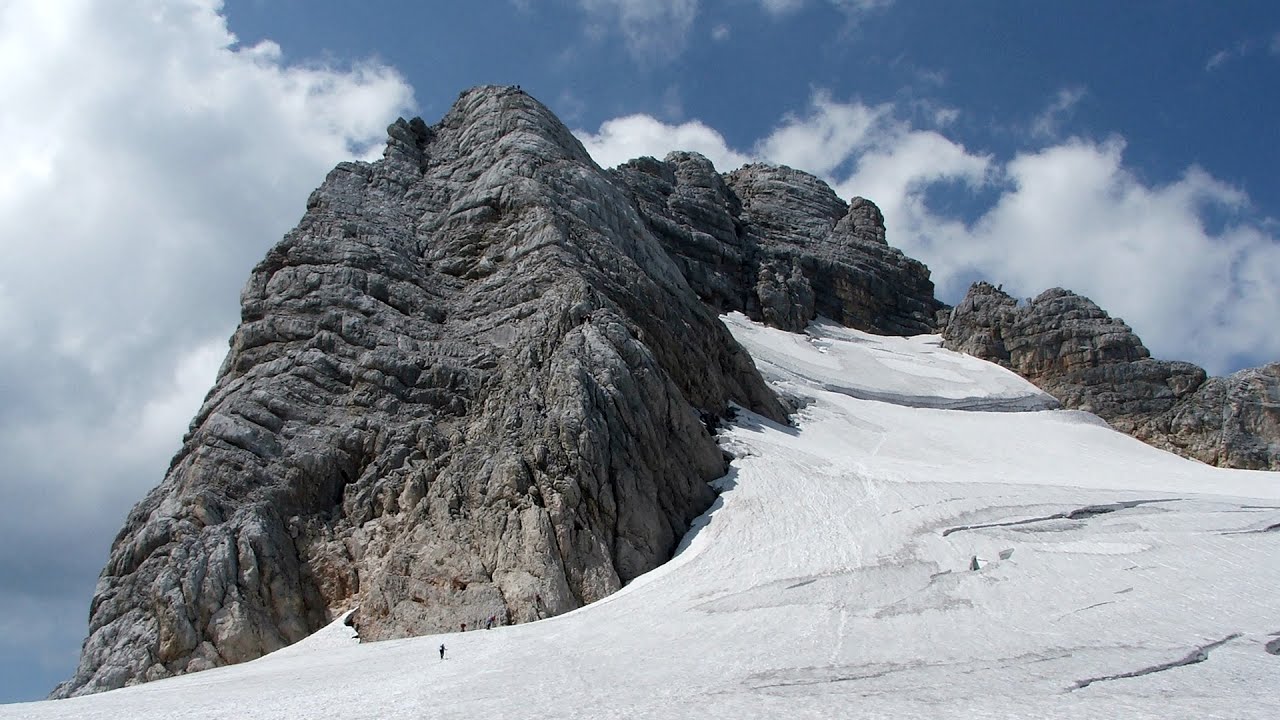 Video: Via ferrata Schulter Anstieg - Hoher Dachstein, Austria