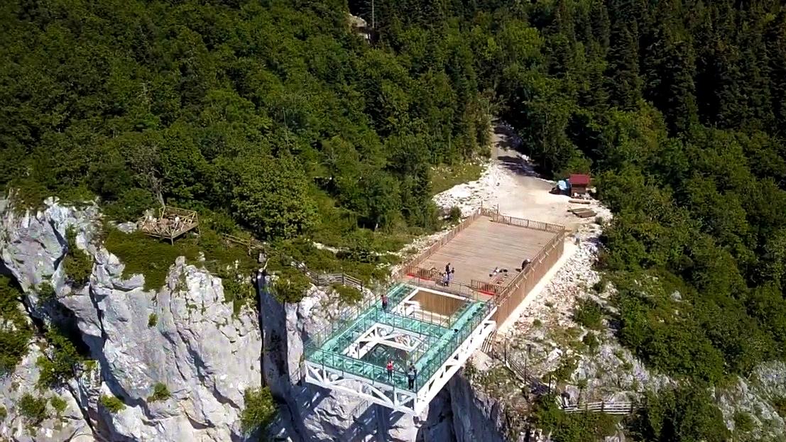 Plateforme d'observation du canyon de Çatak Parc national des monts Küre